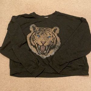 Altar’d State Gray Tiger Fall Sweater